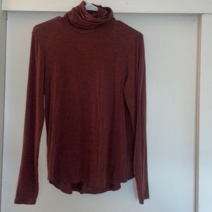 PrAna brown long sleeve turtleneck size small